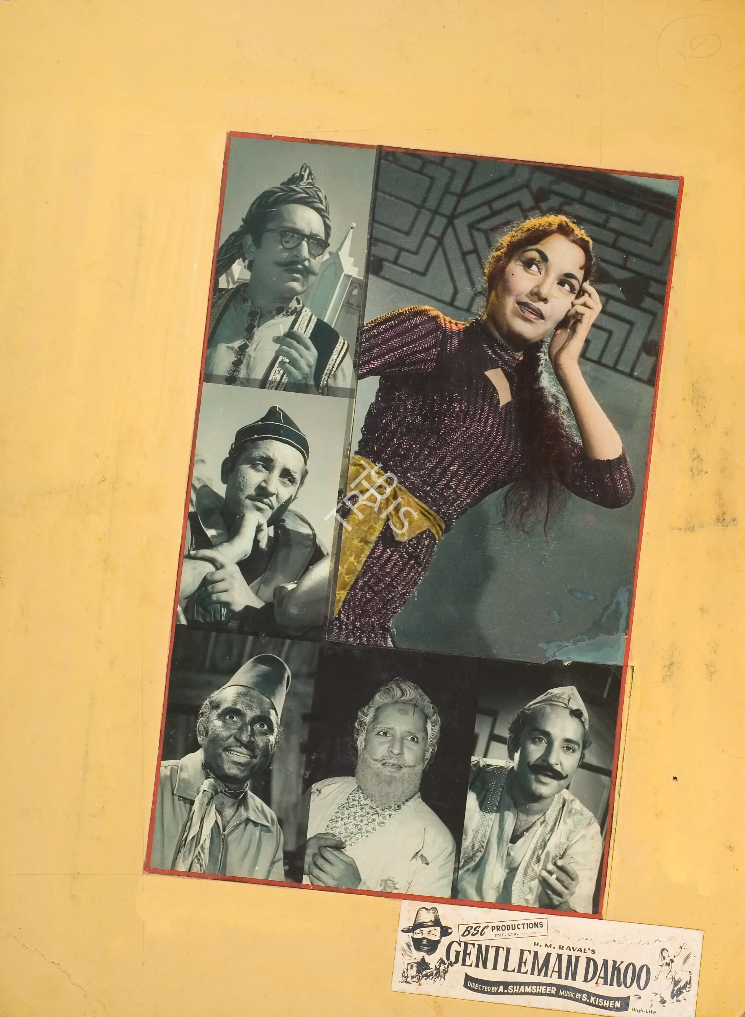 H.M. Raval (Producer), Gentleman Dakoo, 1960, Photographic Still Mounted on Lobby Card