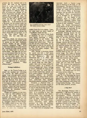 Tushar Ranjan Patranabis (Essayist), Kaziranga National Park, 1979, Essay
