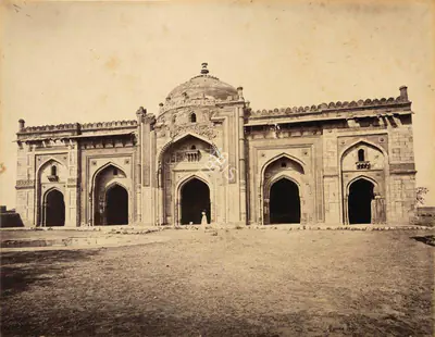 Samuel Bourne (Photographer), The Kila-Kona Mosque- Afghan Period, 1865, Antiquarian Photograph
