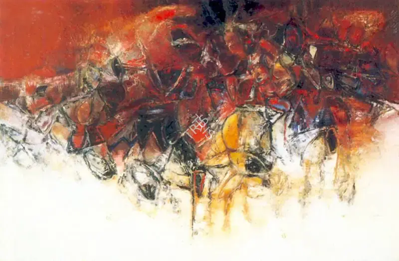 G.R. Santosh (Artist), Assemblage, 1962, Painting
