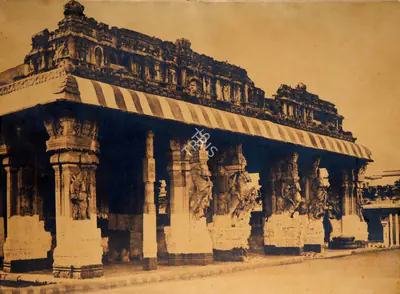 Capt. Linnaeus Tripe (Photographer), East Front of the Puthu Mundapum (Trimul Naik's choultry), Madura, 1858, Antiquarian Photograph