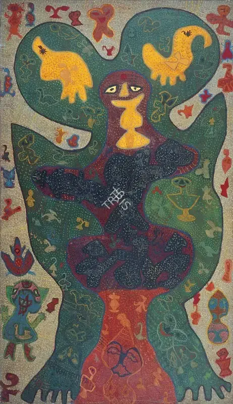 Madhavi Parekh (Artist), Mother, 1972, Painting