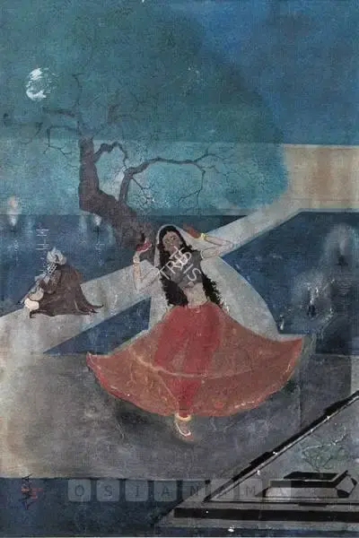 Tagore, Abanindranath (Artist). Dancing Woman, n.d. | Painting, 2006 · Apparao Art
