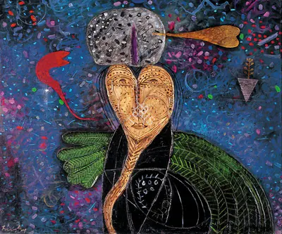 R.B. Bhaskaran (Artist), Untitled, 1992, Painting