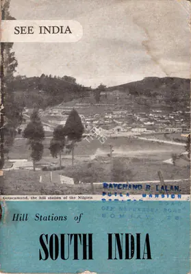 Hill Stations of South India, 1954, Edited Book