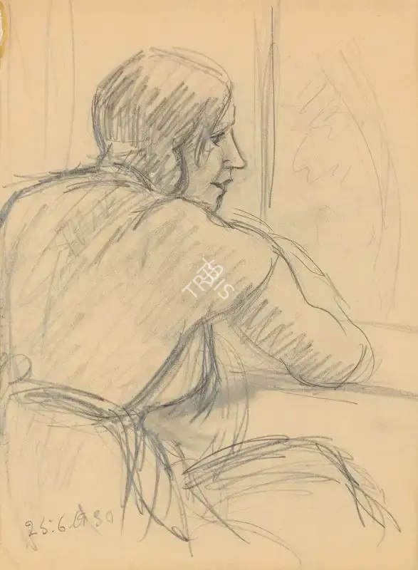 Sher-Gil, Amrita (Artist). Untitled, 1930 | Drawing, Sa.Mum/16.02.17, 2017 · Saffronart