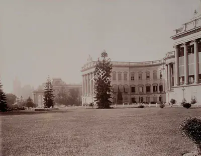 Samuel Bourne (Photographer), Government House. Garden Front, Calcutta, 1865, Antiquarian Photograph