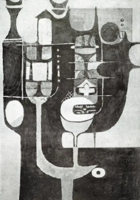 T.J. Rafai (Artist), Paper Collage 1, Collage