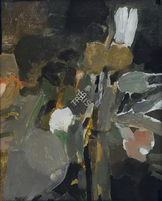 S.H. Raza (Artist), Flore, 1969, Painting