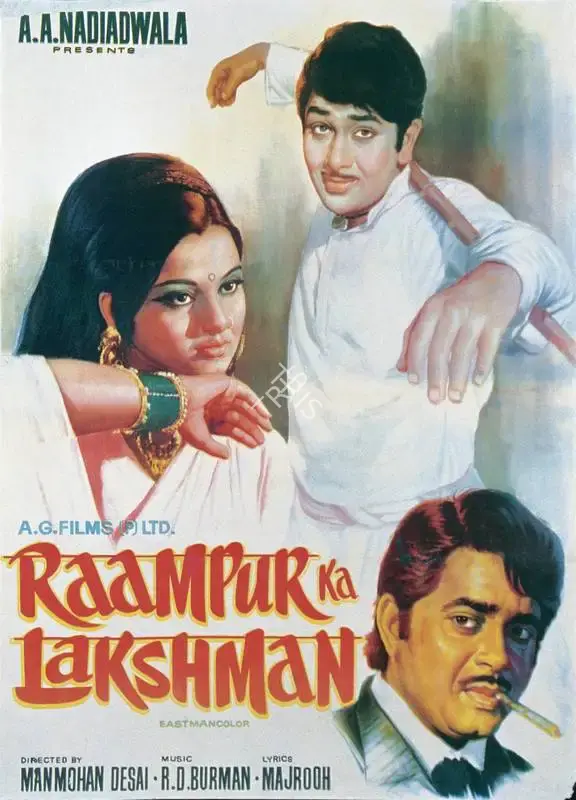 A.A. Nadiadwala (Producer), Raampur Ka Lakshman, 1972, Full Sheet Poster