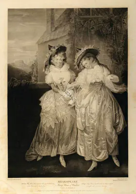 After William Peters (Artist), Merry Wives of Windsor, 1793, Aquatint