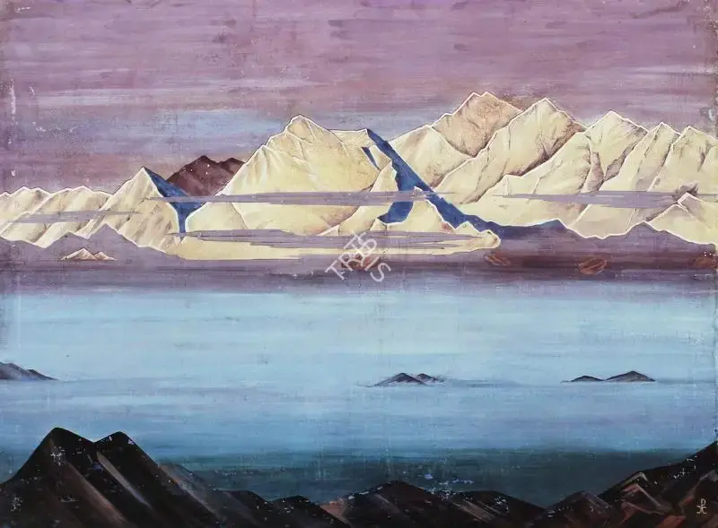 Nicholas Roerich (Artist), A Himalaya Mountain View, Painting