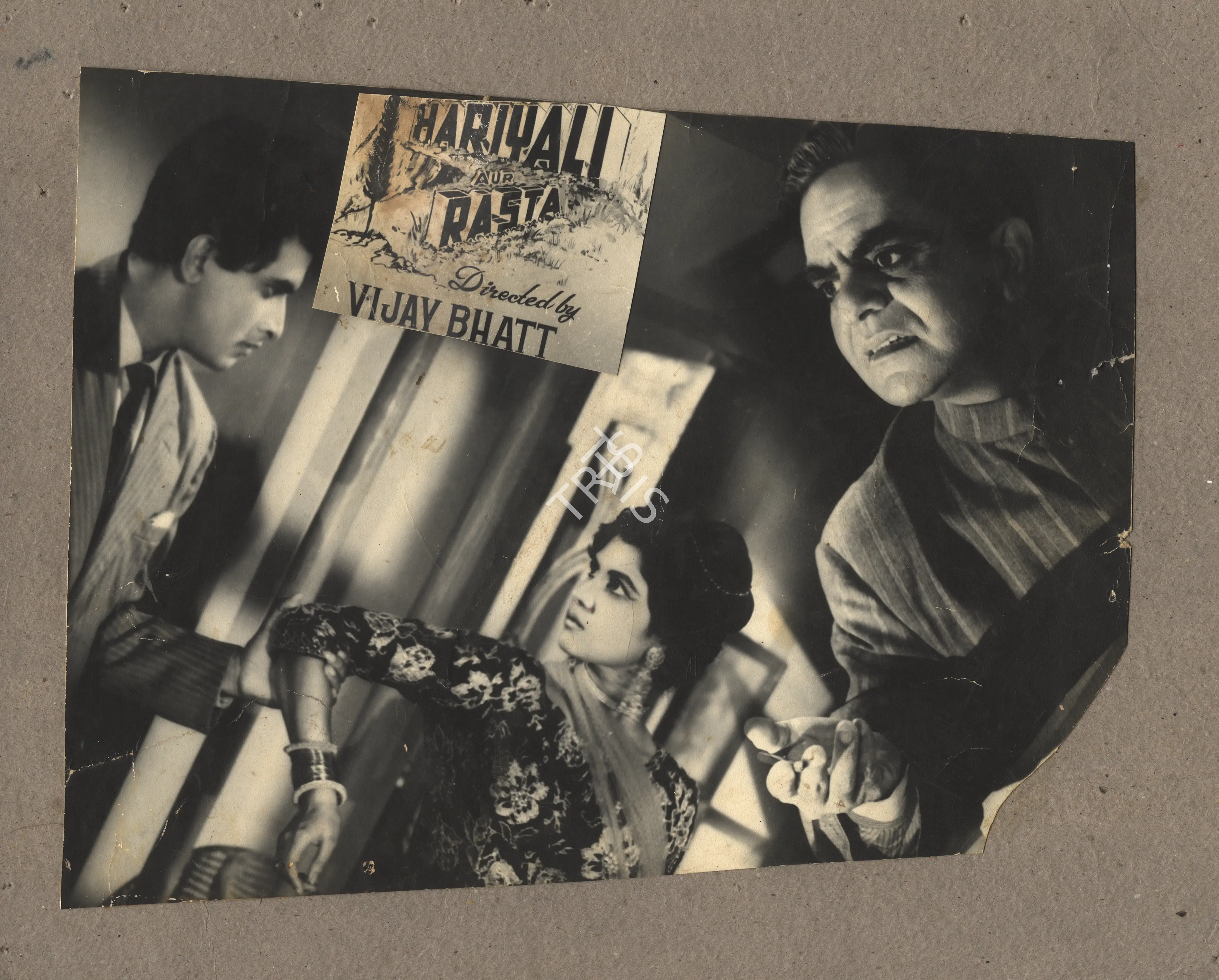 Bipin Gajjar (Cinematographer), Hariyali Aur Rasta, 1962, Photographic Still Mounted on Lobby Card