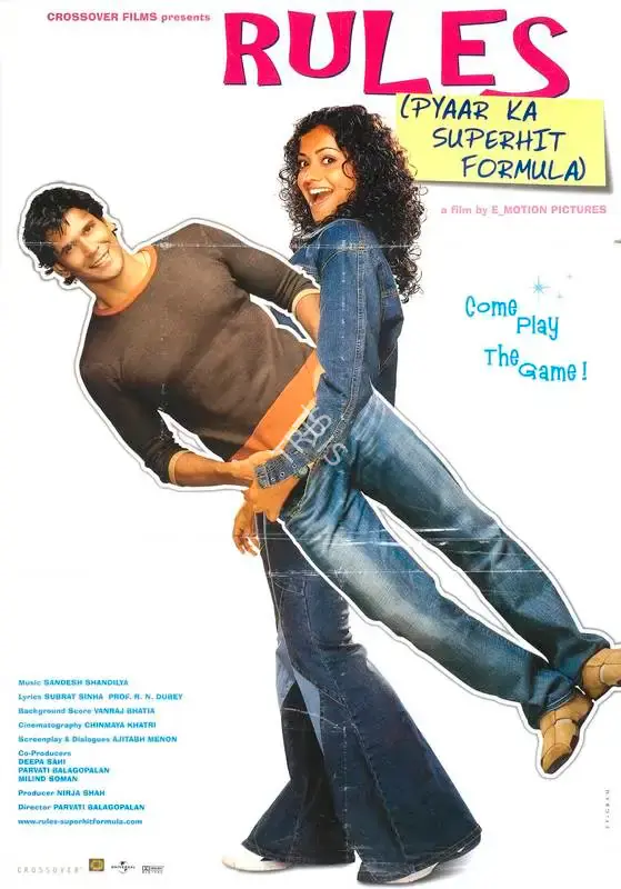 Nirja Shah (Producer), Rules Pyaar Ka Superhit Formula, 2003, Full Sheet Poster