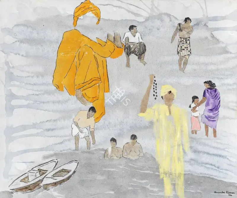 Sunita&nbsp;Kumar (Artist), Untitled (Varanasi), 2006, Painting
