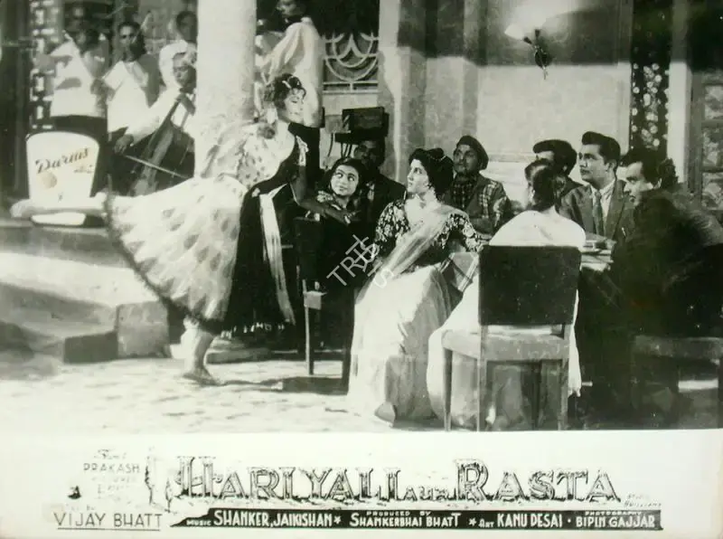 Bipin Gajjar (Cinematographer), Hariyali Aur Rasta, 1962, Lobby Card