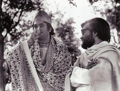 Soumendu Roy (Cinematographer), Shatranj Ke Khilari, 1977, Working Still