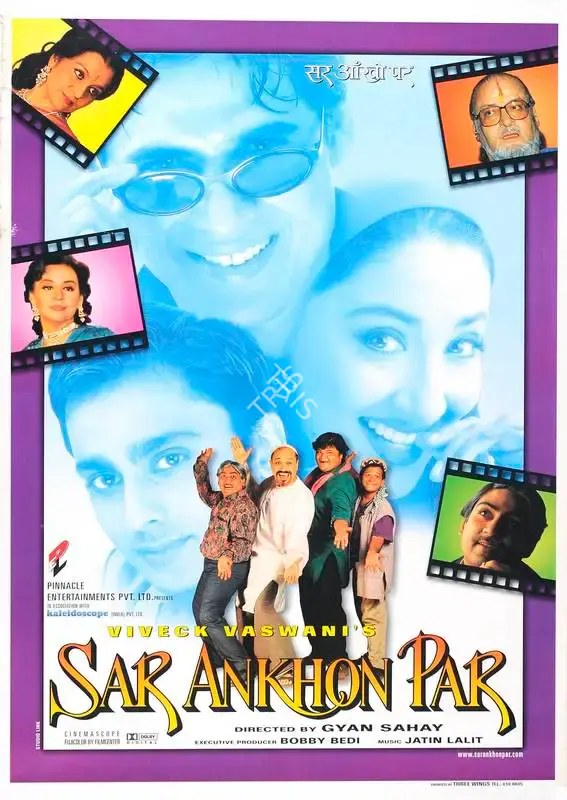 Vivek Vasvani (Producer), Sar Ankhon Par, 1999, Full Sheet Poster