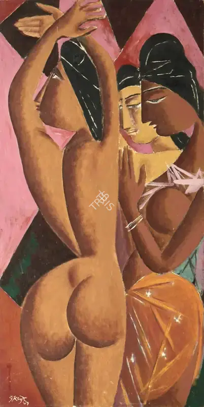 Keyt, George (Artist). Untitled (Three Women), 1967 | Painting, So.NeY/17.03.25, 2025 · Sotheby's