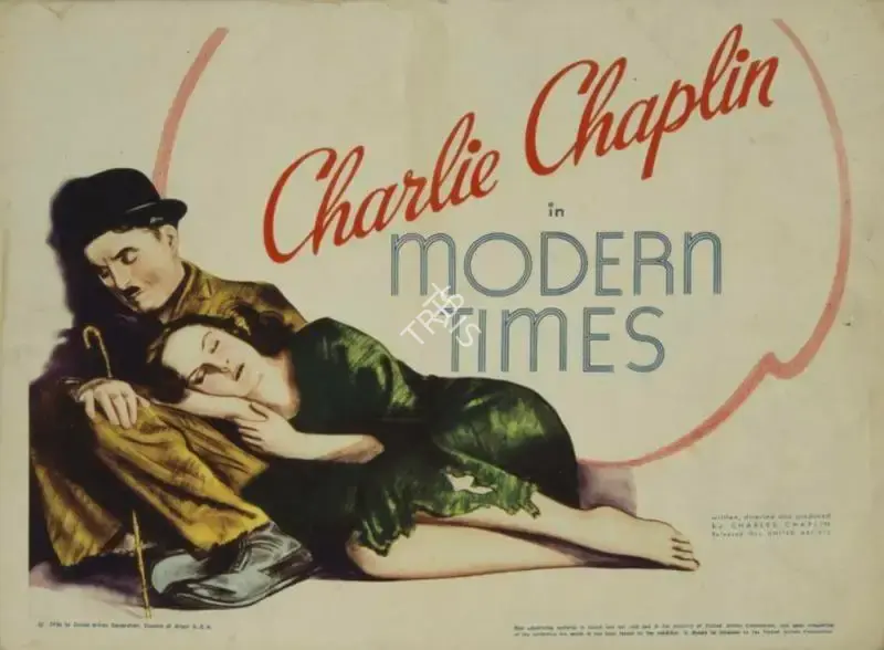 Charlie Chaplin (Producer), Modern Times, 1936, Lobby card