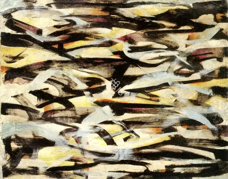N.S. Bendre (Artist), Entwined Form, 1962, Painting