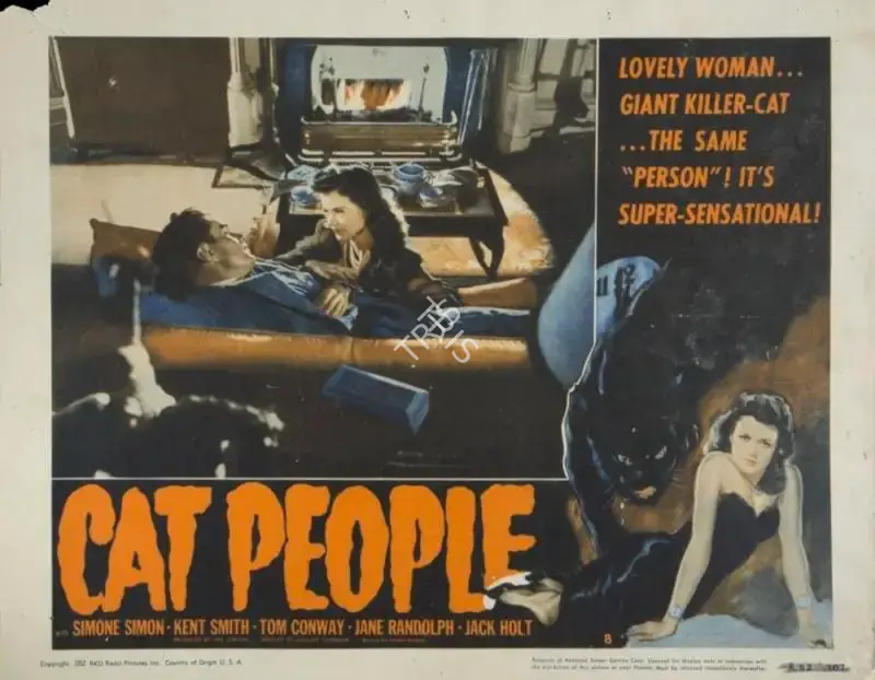 Nicholas Masuraca (Cinematographer), Cat People, 1942, Lobby Card