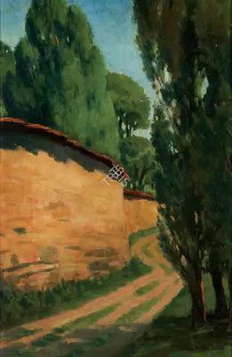 Amrita Sher-Gil (Artist), Untitled (Zebegeny Landscape), 1931, Painting