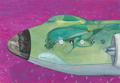 Anandajit Ray (Artist), Diver For Coustau-Penitance For Non-Bathers, 2000, Painting