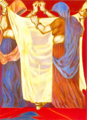 A. Ramachandran (Artist), Curtain, 1975, Painting