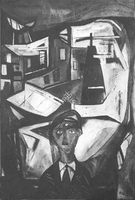 Ramkumar (Artist), Artist in Exile, 1957, Painting