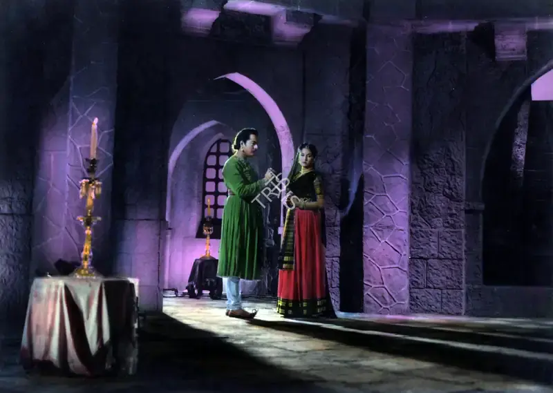 S. Mukerjee (Producer), Durgesh Nandini, 1956, Photographic Still