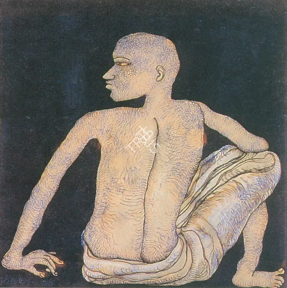 Jogen Chowdhury (Artist), Man V, 1980, Painting
