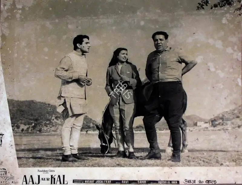 Vasant Joglekar (Producer), Aaj Aur Kal, 1963, Lobby Card
