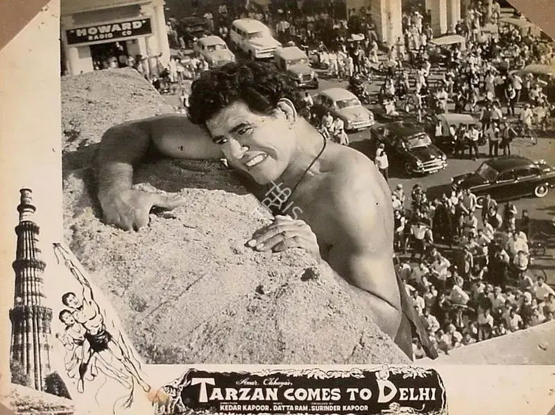 Surinder Kapoor (Producer), Tarzan Delhi Me, 1965, Lobby Card