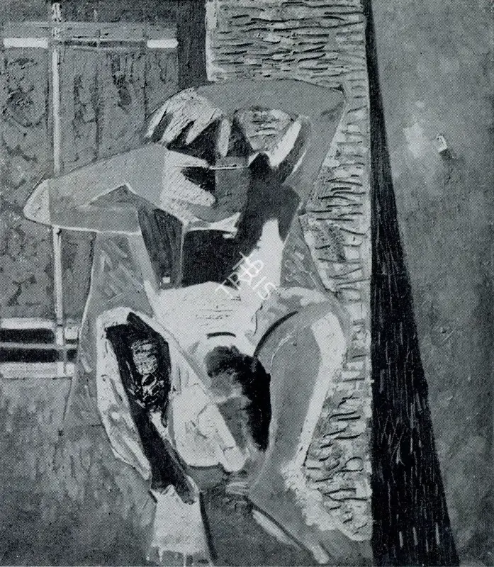 Shankar Palsikar (Artist), Composition, 1953, Painting