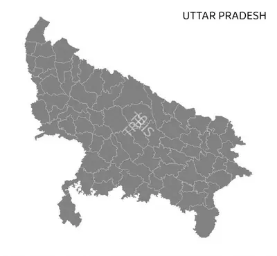 Unknown (Cartographer), Uttar Pradesh, Map