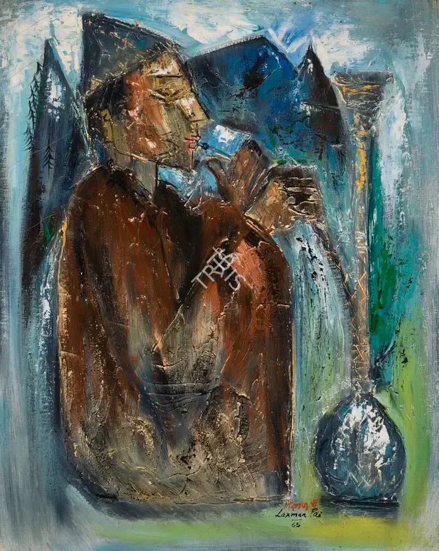 Pai, Laxman (Artist). Cool Smoke, 1965 | Painting, Ch.Onl/28.03.23, 2023 · Christie's