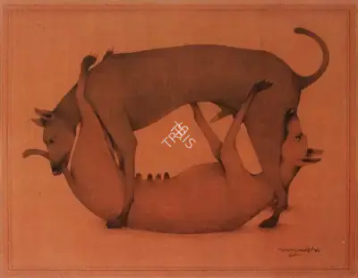 Lalu Prasad Shaw (Artist), Untitled, 1990, Painting