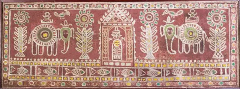 Jamini Roy (Artist), Krishna Leela, 1932, Painting