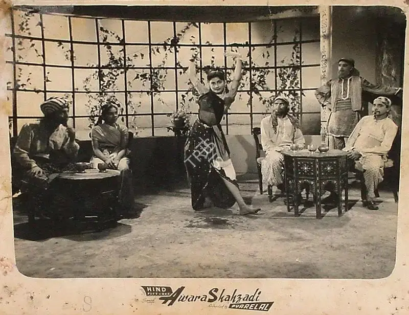 Pyarelal (Producer), Awara Shahzadi, 1956, Lobby Card