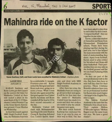 Laxmi Negi (Reporter), Mahindra ride on the K Factor, 2007, Newspaper Clipping