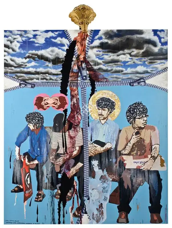 Kallat, Jitish (Artist). Untitled (The Unbearable Lightness of Being), 2011 | Painting, Ch.NeY/20.03.19, 2019 · Christie's