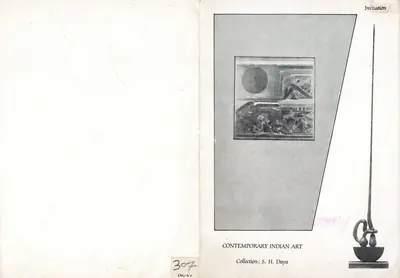 S.H. Daya (Artist), Contemporary Indian Art, 1987, Solo Exhibition Invitation