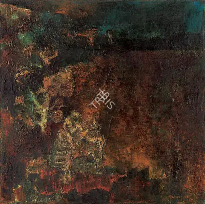 Padamsee, Akbar (Artist). Untitled, 1965 | Painting, Pu.Mum/31.08.23, 2023 · Pundole