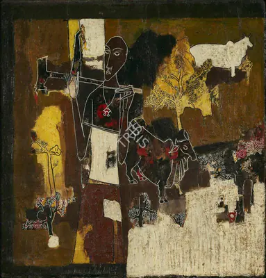 Shanti Dave (Artist), Untitled, 1950, Painting