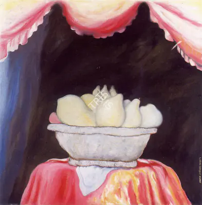 Jogen Chowdhury (Artist), Peaches, 1974, Painting