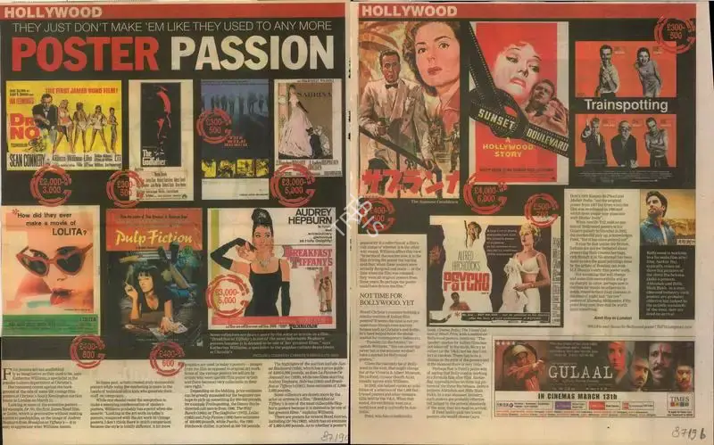 Amit Roy (Reporter), They just don't make 'Em Like used any more Poster Passion, 2009, Newspaper Clipping