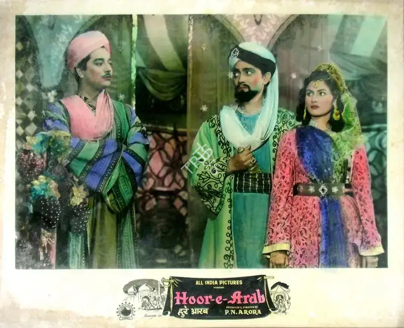 P.N. Arora (Producer), Hoor E Arab, 1955, Lobby Card