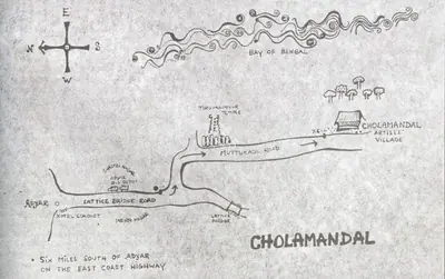 Unknown (Artist), The Cholamandal Coast, Drawing