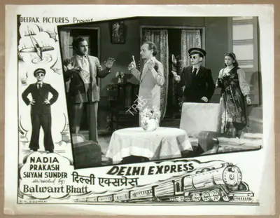 Balwant Bhatt (Director), Delhi Express, 1949, Lobby Card